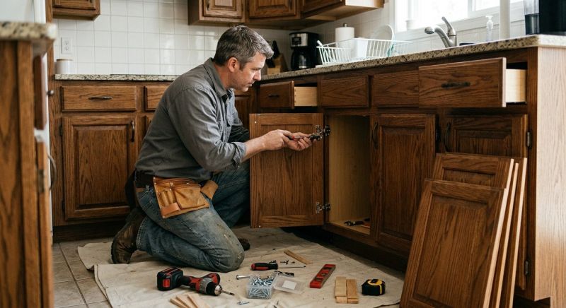 Cabinet Repair project example